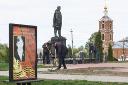 Благоустройство памятников участникам ВОВ накануне 80-летия Победы в Рязанской области