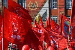 Марш-эстафета "Наша Великая Победа" в Новосибирске