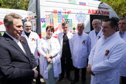 Russian Healthcare Minister Murashko on working visit to Abkhazia
