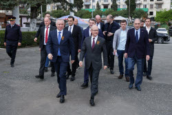 Launch of Dioscuria electric train between Sirius, Russia and Sukhum, Abkhazia