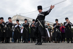 Launch of Dioscuria electric train between Sirius, Russia and Sukhum, Abkhazia