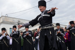 Launch of Dioscuria electric train between Sirius, Russia and Sukhum, Abkhazia