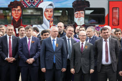 Launch of Dioscuria electric train between Sirius, Russia and Sukhum, Abkhazia