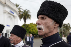 Launch of Dioscuria electric train between Sirius, Russia and Sukhum, Abkhazia