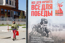 Russian city of Novosibirsk prepares for Victory Day