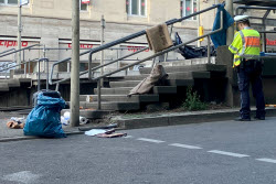 Car drives into group of people