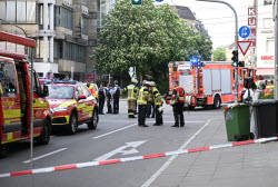 Car drives into group of people