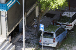Bomb explosion outside a bank branch in Thessaloniki, Greece
