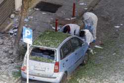 Bomb explosion outside a bank branch in Thessaloniki, Greece