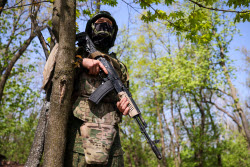 Russian servicemen undergo training in special military operation zone