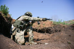 Russian servicemen undergo training in special military operation zone