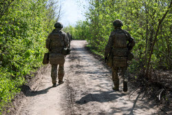 Russian servicemen undergo training in special military operation zone
