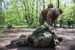 Russian servicemen undergo training in special military operation zone