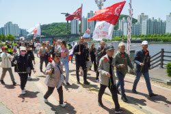 Immortal Regiment event in Busan, South Korea