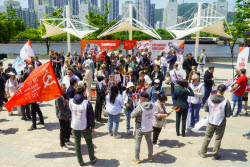 Immortal Regiment event in Busan, South Korea