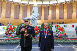 Церемония слияния Вечных огней в Волгограде