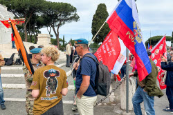 Immortal Regiment event in Rome, Italy