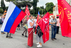 Immortal Regiment event in Rome, Italy