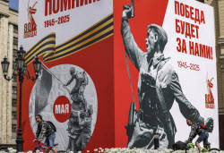 Preparations for Victory Day celebrations in Moscow