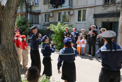 Поздравление ветеранов войны в Севастополе