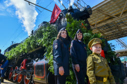 Прибытие "Поезда Победы" в Красноярск