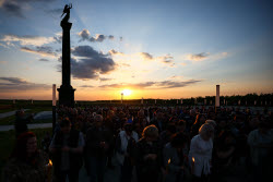 Eternal Flame Lighting Ceremony in Lugansk