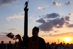 Eternal Flame Lighting Ceremony in Lugansk