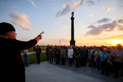 Eternal Flame Lighting Ceremony in Lugansk
