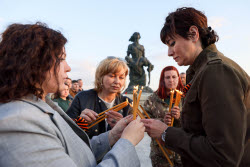 Eternal Flame Lighting Ceremony in Lugansk