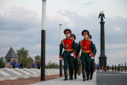 Eternal Flame Lighting Ceremony in Lugansk
