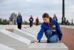 Eternal Flame Lighting Ceremony in Lugansk