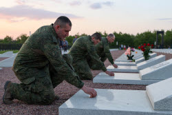 Eternal Flame Lighting Ceremony in Lugansk