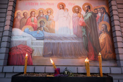 Eternal Flame Lighting Ceremony in Lugansk
