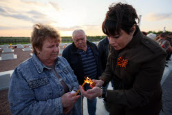 Eternal Flame Lighting Ceremony in Lugansk