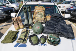 Handing over vehicles to special military operation zone in Rostov-on-Don