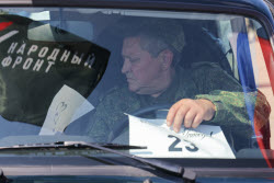 Handing over vehicles to special military operation zone in Rostov-on-Don