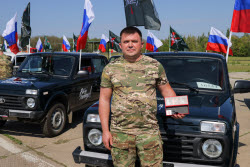 Handing over vehicles to special military operation zone in Rostov-on-Don