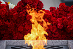 Flame of Memory event in St Petersburg