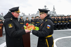 Возвращение фрегата "Адмирал Головко“ из дальнего похода