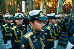 Божественная литургия в главном храме ВС РФ
