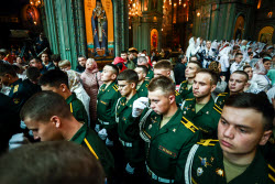 Божественная литургия в главном храме ВС РФ