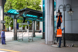 Donetsk railway station prepares to reopen