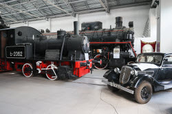 Railway trains under restoration in Donetsk