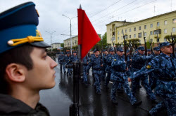 Генеральная репетиция парада Победы в Красноярске