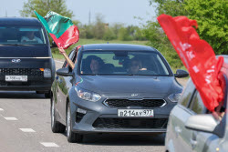Автопробег в Мелитополе в честь 80-й годовщины Победы в Великой Отечественной войне 