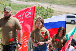 Автопробег в Мелитополе в честь 80-й годовщины Победы в Великой Отечественной войне 