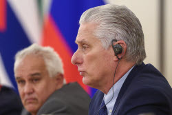 Встреча президента РФ Путина и президента Кубы Диас-Канеля