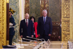 Встреча президента РФ Путина и президента Кубы Диас-Канеля