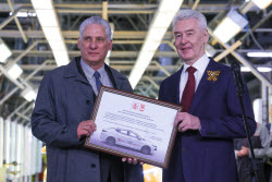 Cuba's President Diaz-Canel and Moscow Mayor Sobyanin visit Moskvitch car factory