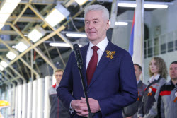 Cuba's President Diaz-Canel and Moscow Mayor Sobyanin visit Moskvitch car factory
